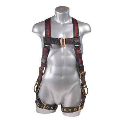 Kapture 5 Point Elite Full Body Harness - 3 D-Rings - Tongue Buckle Legs - All Sizes by MyHackerTech