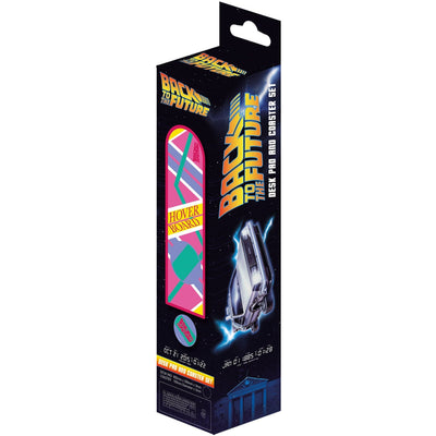 Back to the Future Part II XL Hoverboard Desk Pad and Coaster Set by MyHackerTech