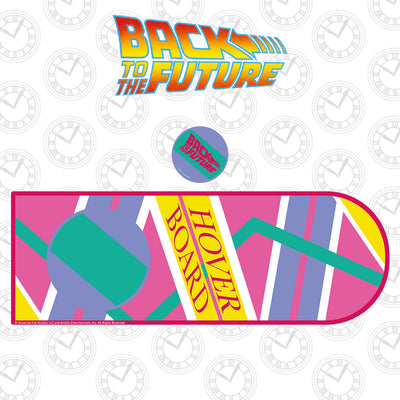 Back to the Future Part II XL Hoverboard Desk Pad and Coaster Set by MyHackerTech