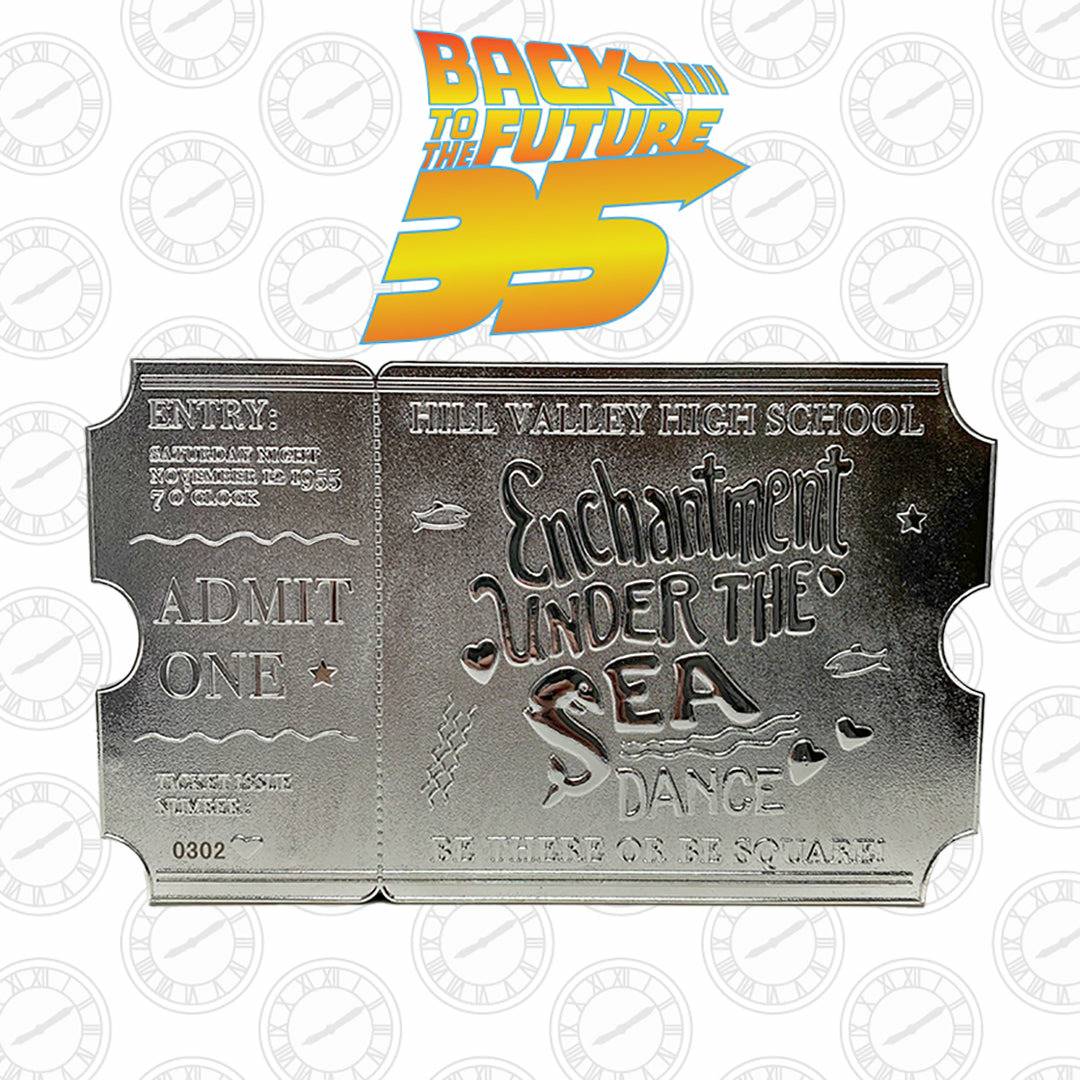 Back to the Future silver plated Enchantment Under the Sea dance ticket replica by MyHackerTech
