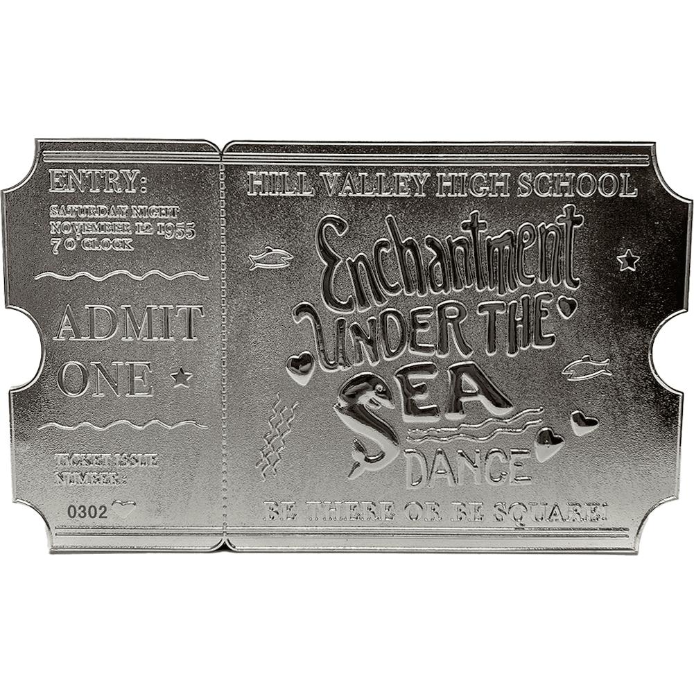 Back to the Future silver plated Enchantment Under the Sea dance ticket replica by MyHackerTech