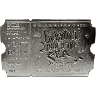 Back to the Future silver plated Enchantment Under the Sea dance ticket replica by MyHackerTech