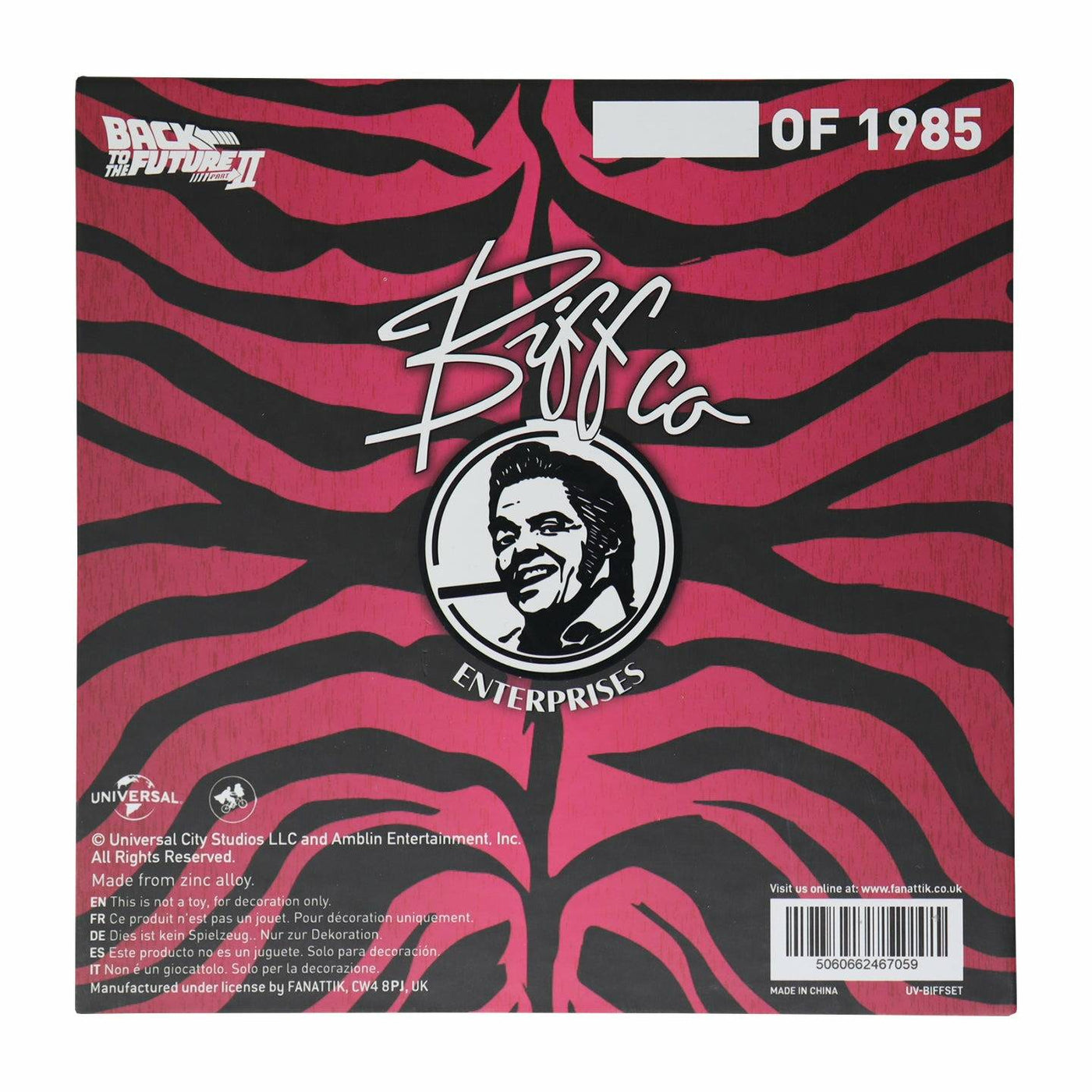 Back to the Future Part II Limited Edition Biff Tannen's Pleasure Paradise "Welcome to Paradise" Gift Box by MyHackerTech