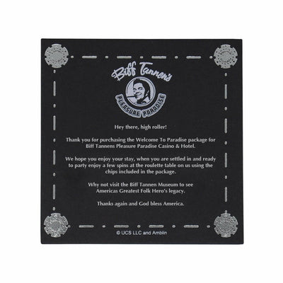 Back to the Future Part II Limited Edition Biff Tannen's Pleasure Paradise "Welcome to Paradise" Gift Box by MyHackerTech