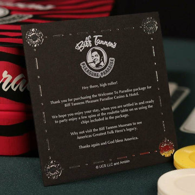 Back to the Future Part II Limited Edition Biff Tannen's Pleasure Paradise "Welcome to Paradise" Gift Box by MyHackerTech