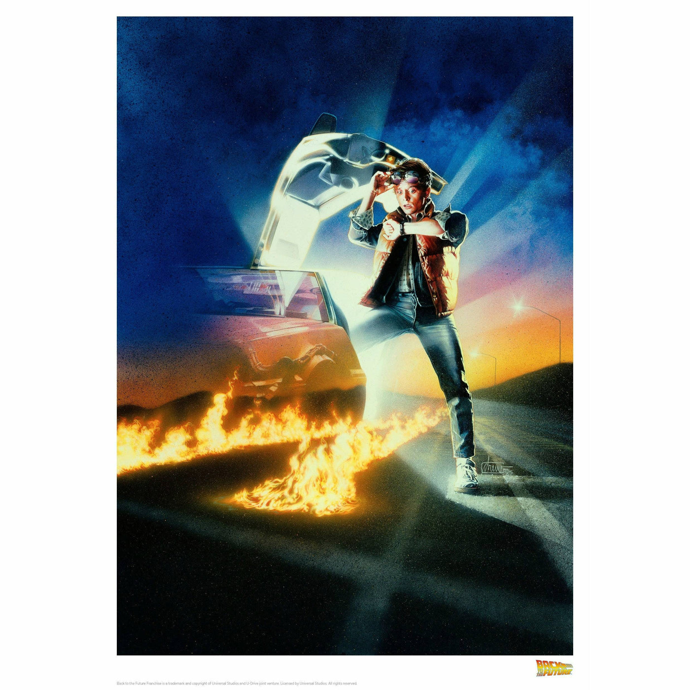 Back to the Future "Classic Movie Art" Limited Edition Commemorative Print by MyHackerTech