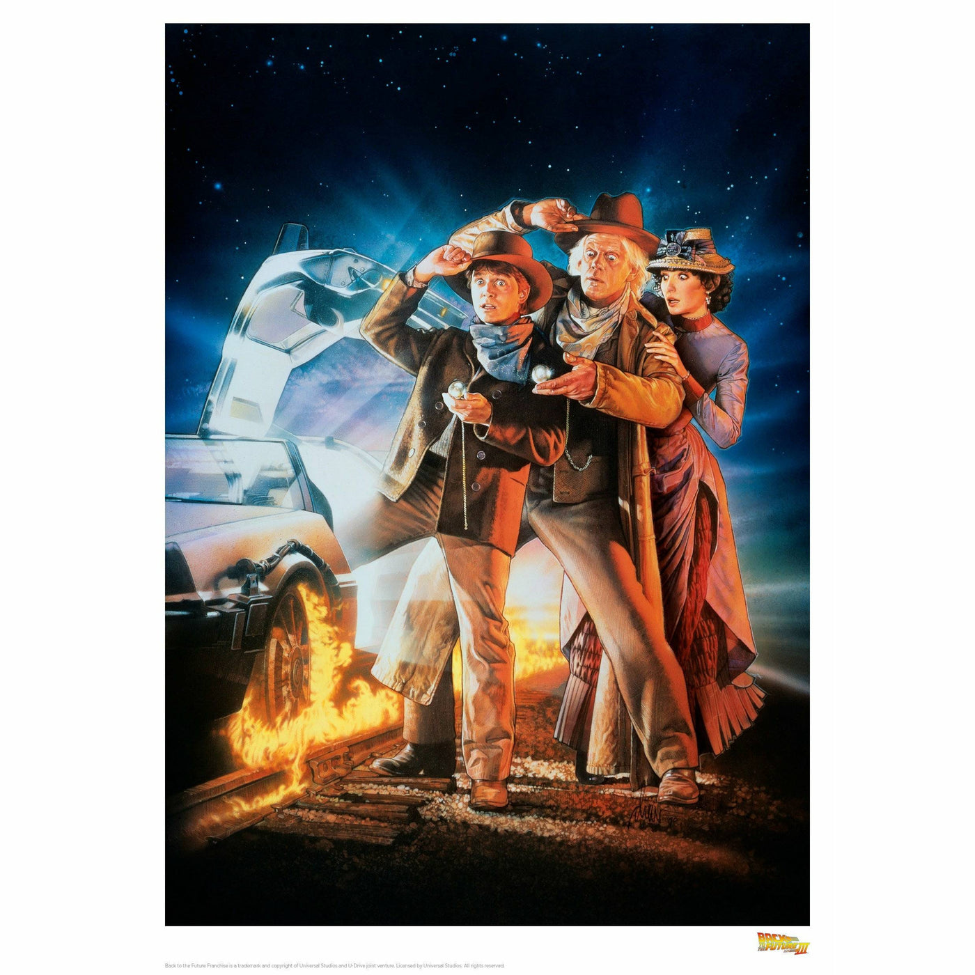 Back to the Future Part III "Classic Movie Art" Limited Edition Commemorative Print by MyHackerTech