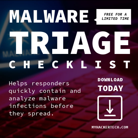 Malware triage checklist myhackertech