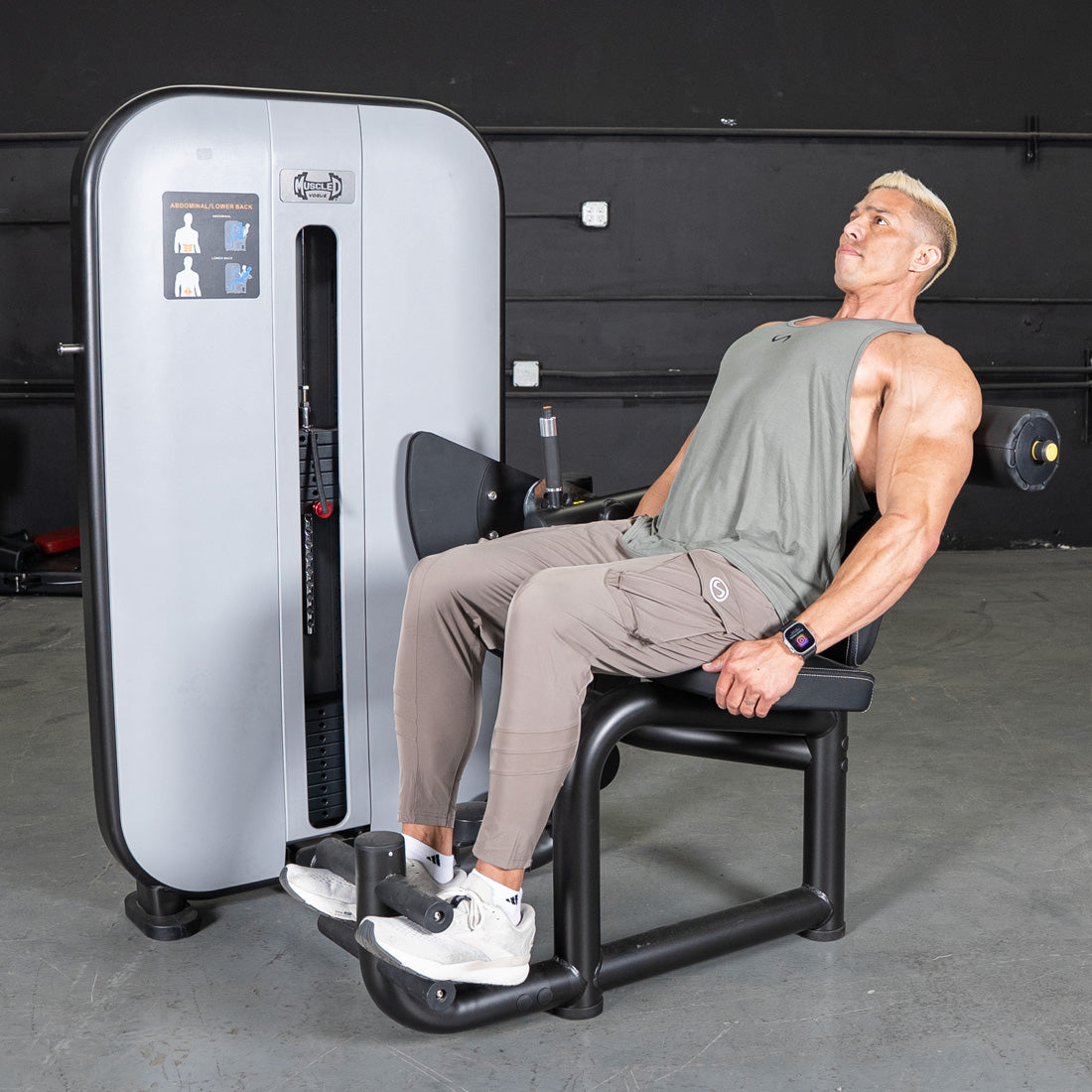 Vogue Selectorized AB/Back Combo | Muscle D Fitness Core Machine by ...
