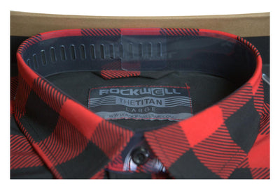 The Titan - Black/Red Plaid Long Sleeve by MyHackerTech