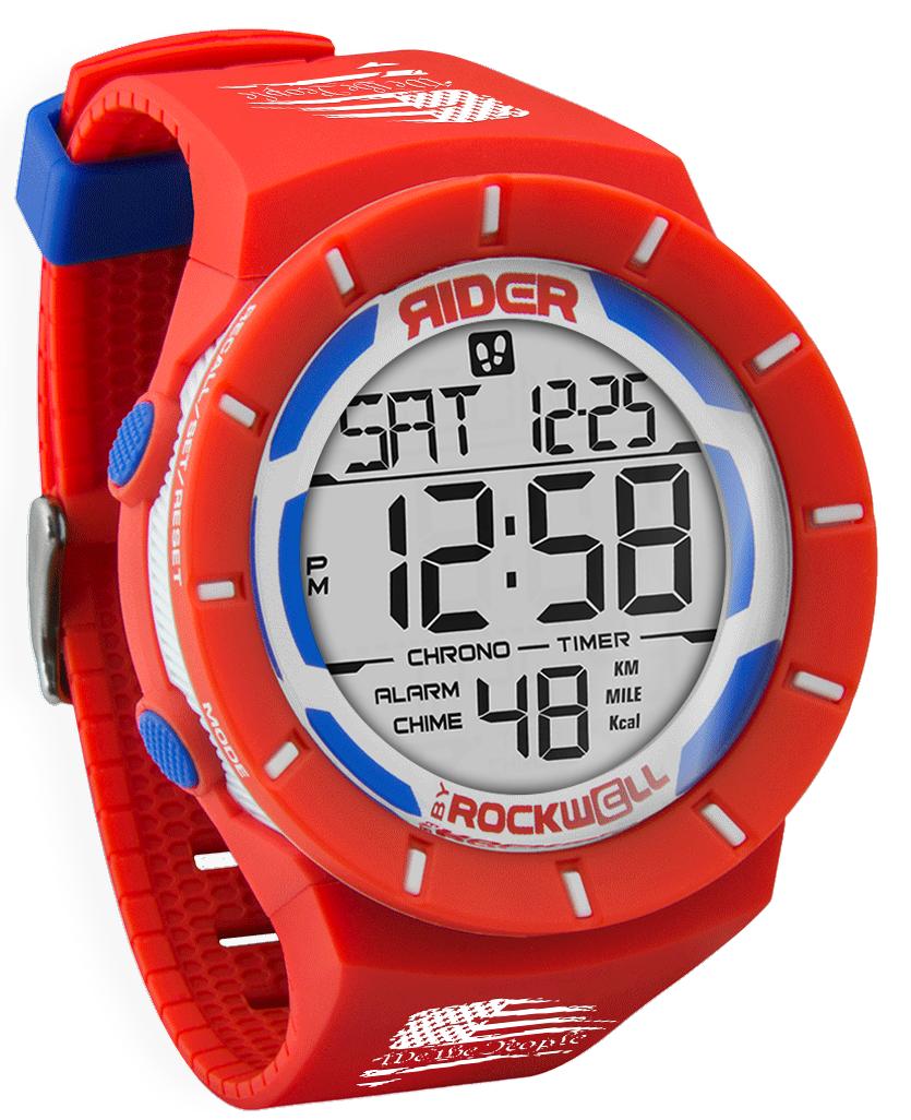 Coliseum Fit™ We The People Edition (Red/White/Blue) Watch by MyHackerTech