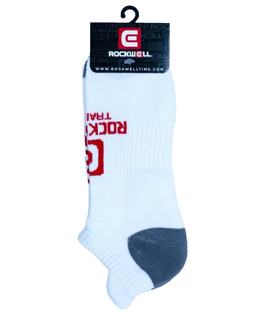 Rockwell Training White Ankle Socks by MyHackerTech