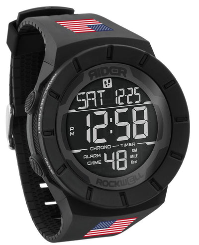 Coliseum Fit™ Flags of The World Edition N-Z (Phantom Black) Watch by MyHackerTech