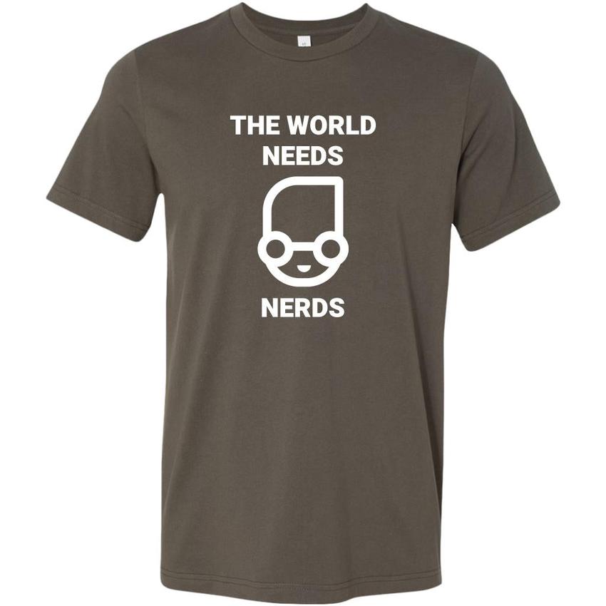 The world needs nerd - Canvas Mens Shirt by MyHackerTech