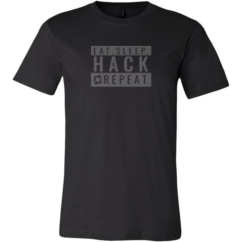 Eat sleep hack repeat v1 - Canvas Mens Shirt by MyHackerTech