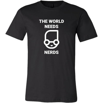 The world needs nerd - Canvas Mens Shirt by MyHackerTech