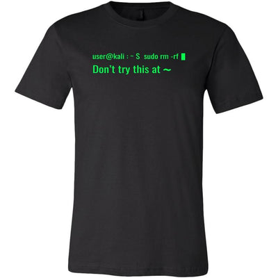sudo rm -rf - Don't try this at home - Canvas Mens Shirt by MyHackerTech