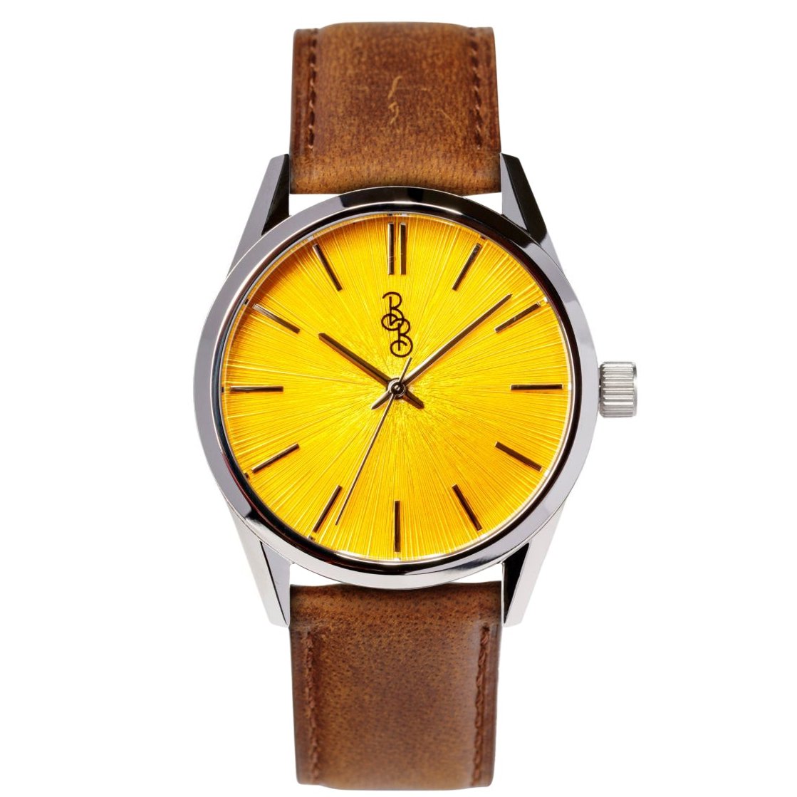 Yellow_Sunburst_on_Brown_Leath