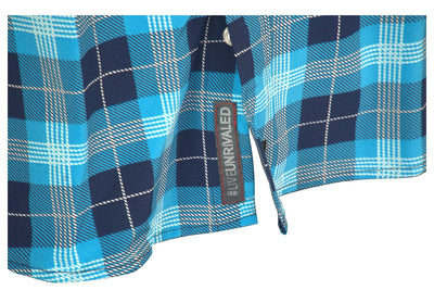 The Titan - Blue Plaid Long Sleeve by MyHackerTech