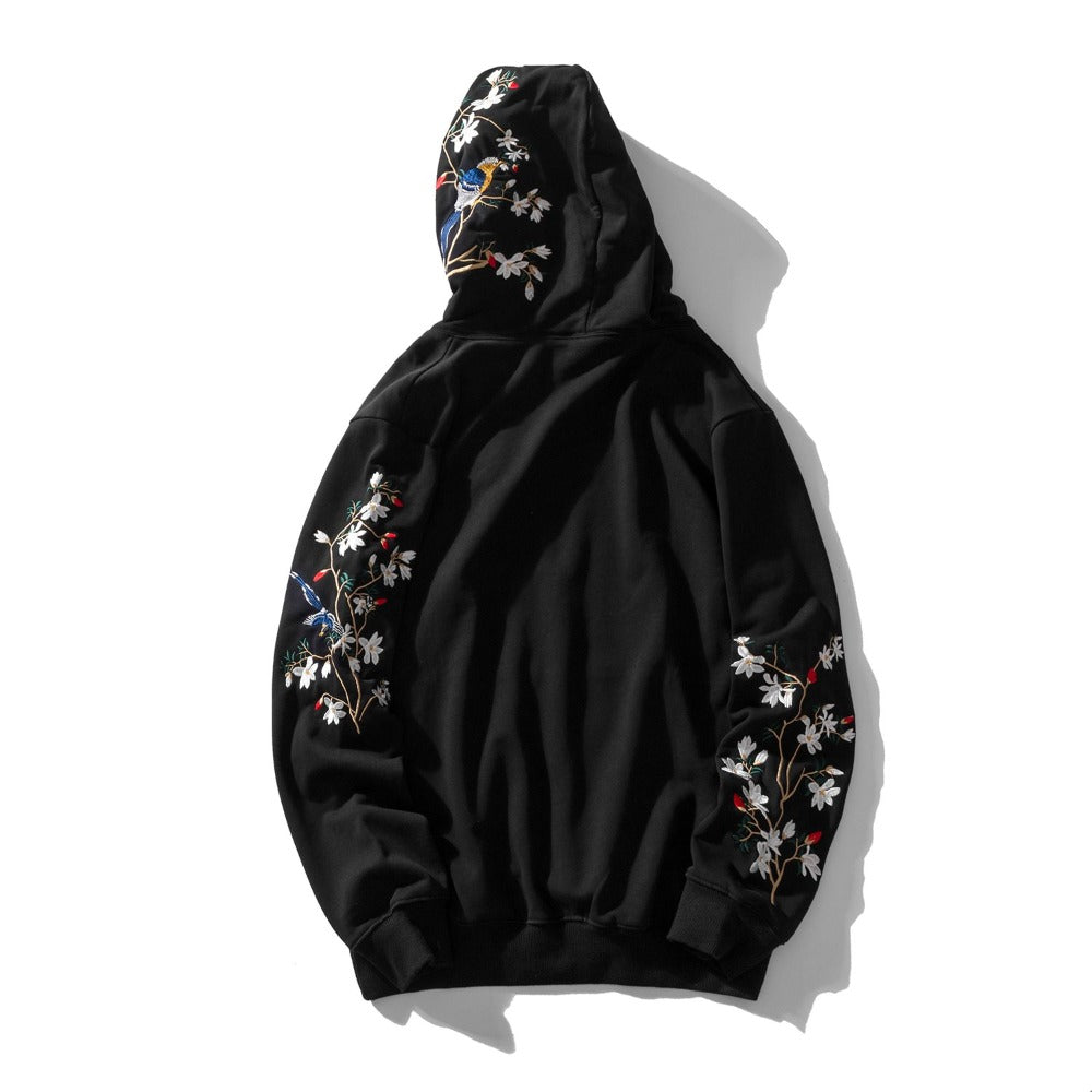 KH9083 Flowers Embroidery Hoodie by MyHackerTech
