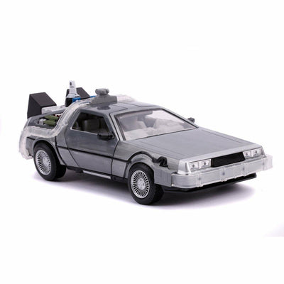 Back to the Future Part II die-cast 1:24 scale "Hollywood Rides" light-up DeLorean Time Machine by MyHackerTech