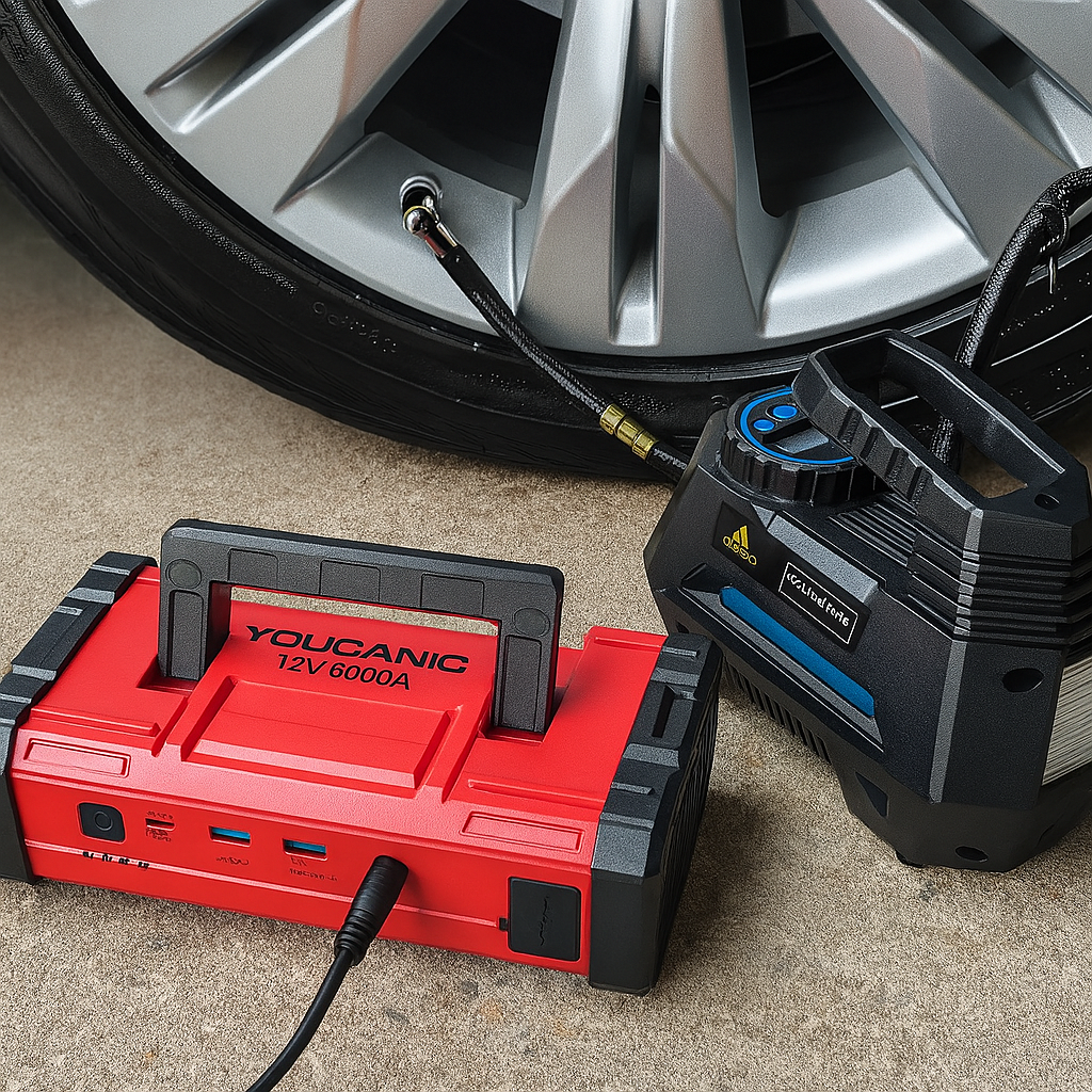 YOUCANIC Pro 6000A Jump Starter - Powerful Car Battery Booster, Power Bank, & Smart Safety Features