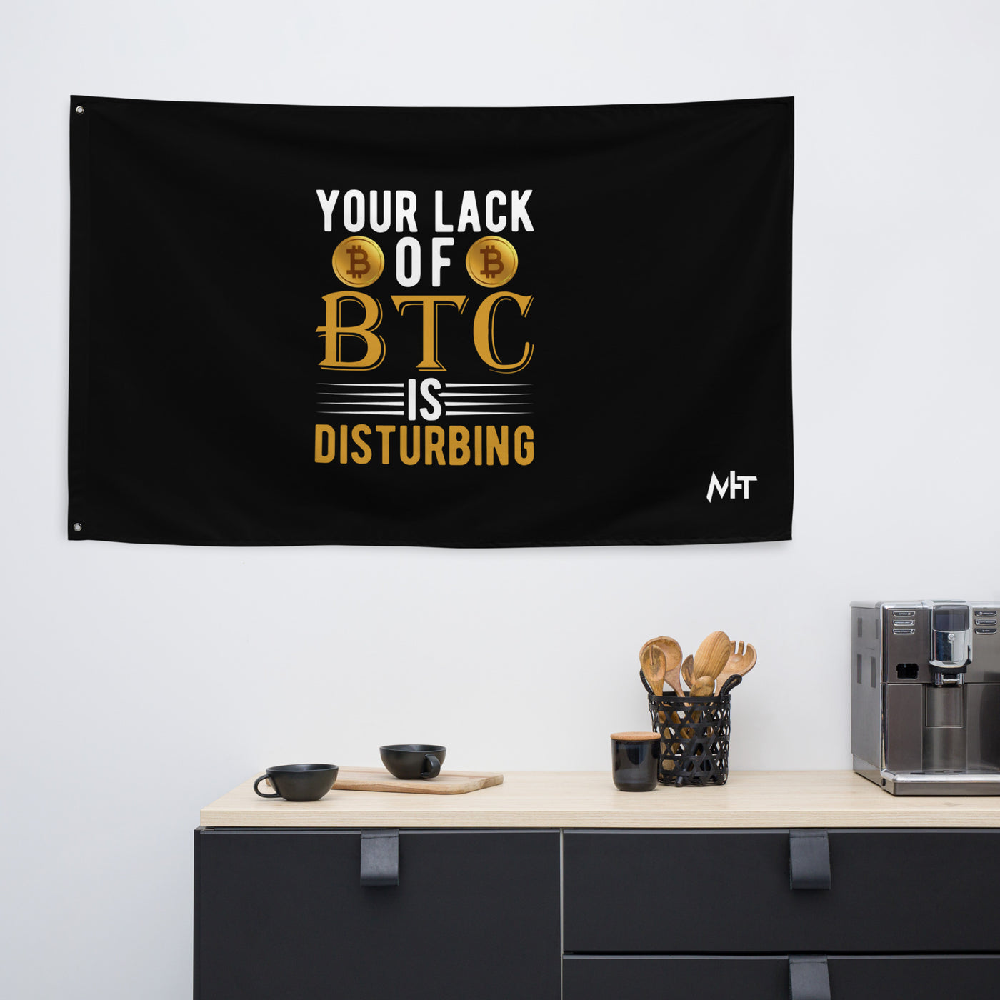 Your Lack of Bitcoin is Disturbing Flag