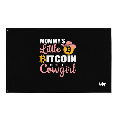 Mommy's little bitcoin cowgirl Flag