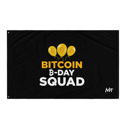 Bitcoin B-Day Squad - Flag