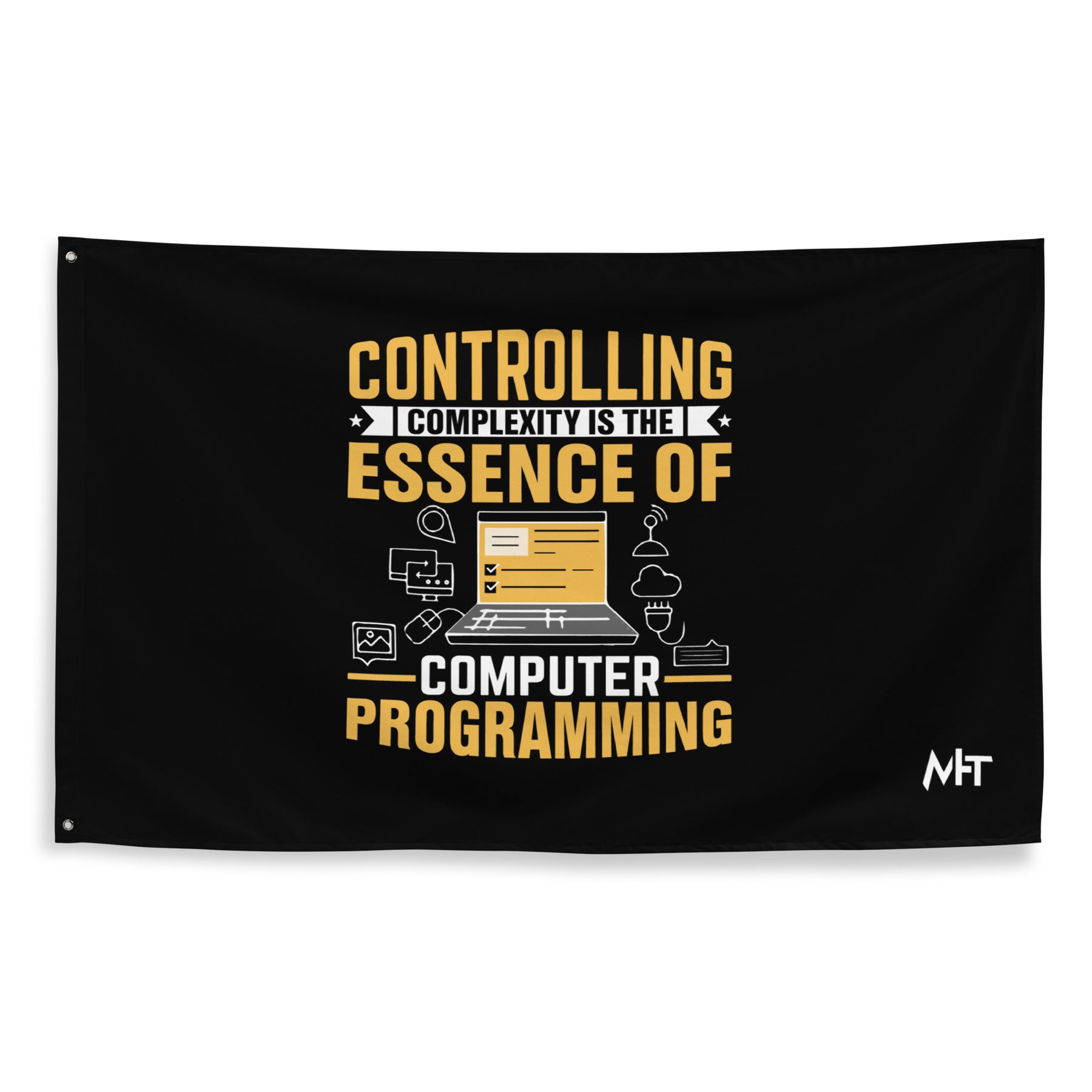 Controlling complexity is the Essence of Computer Programming Flag ...