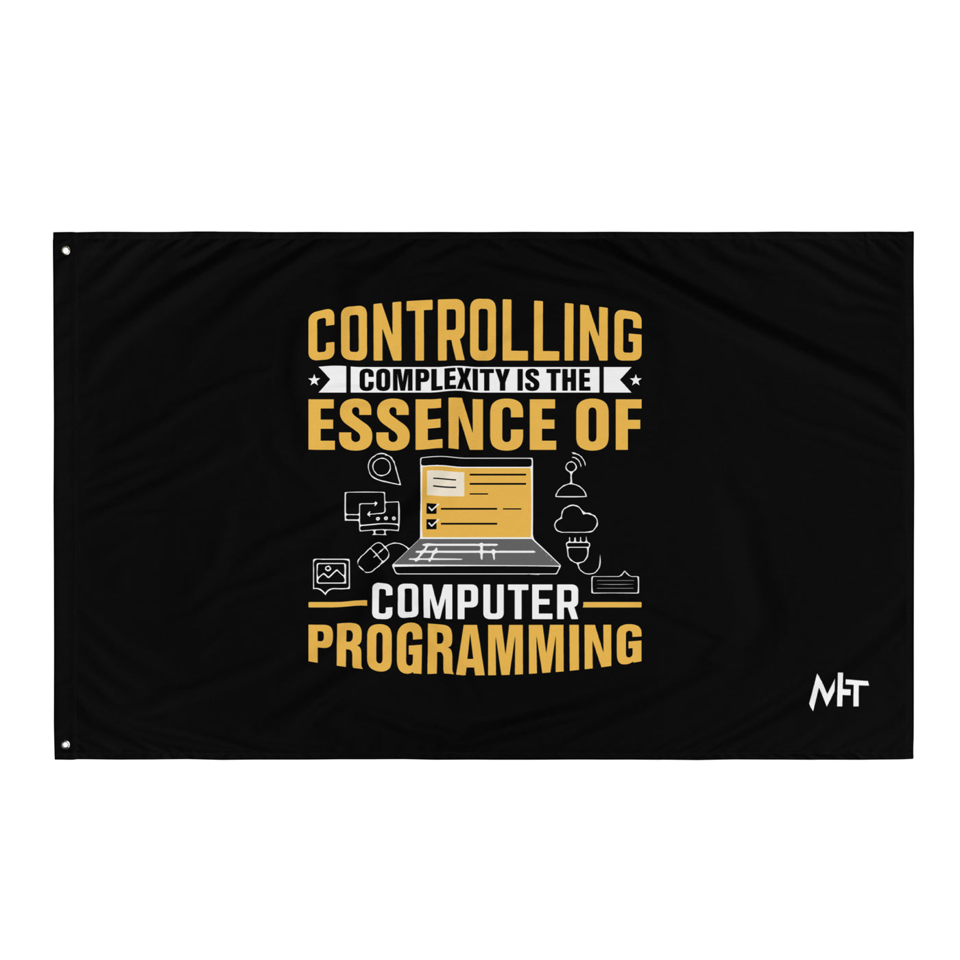 Controlling complexity is the Essence of Computer Programming Flag