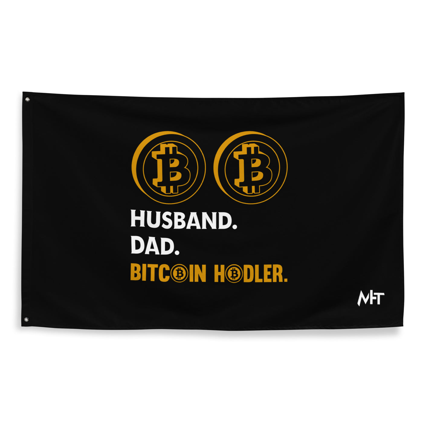 Husband, Dad, Bitcoin Holder Flag