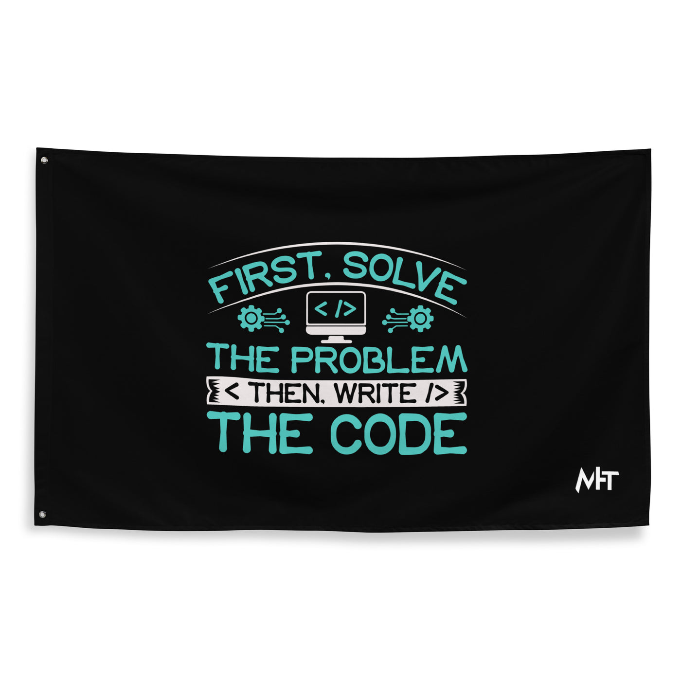 First Solve the Problem, then Write the Code (Blue) Flag