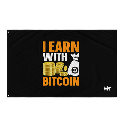 I Earn with Bitcoin - Flag