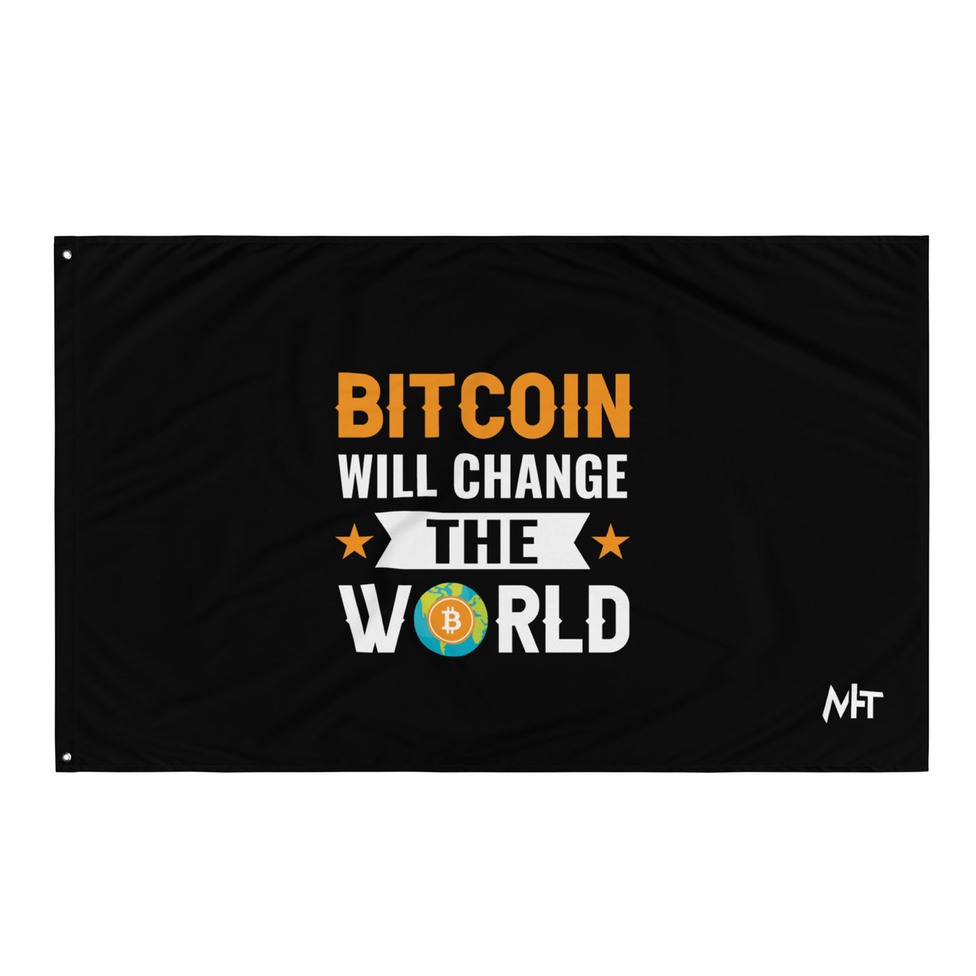 Bitcoin will change the World Flag