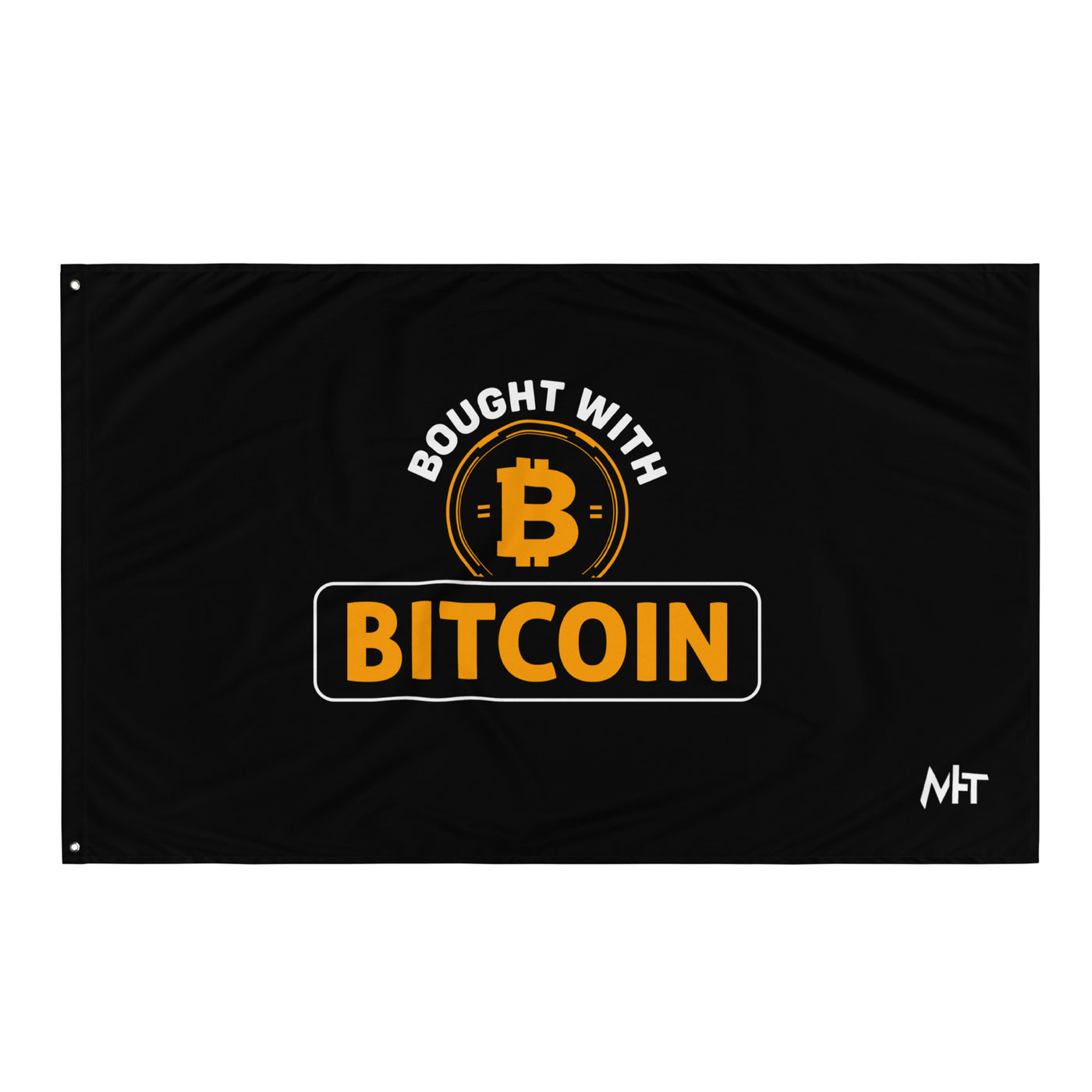 Bought with Bitcoin - Flag