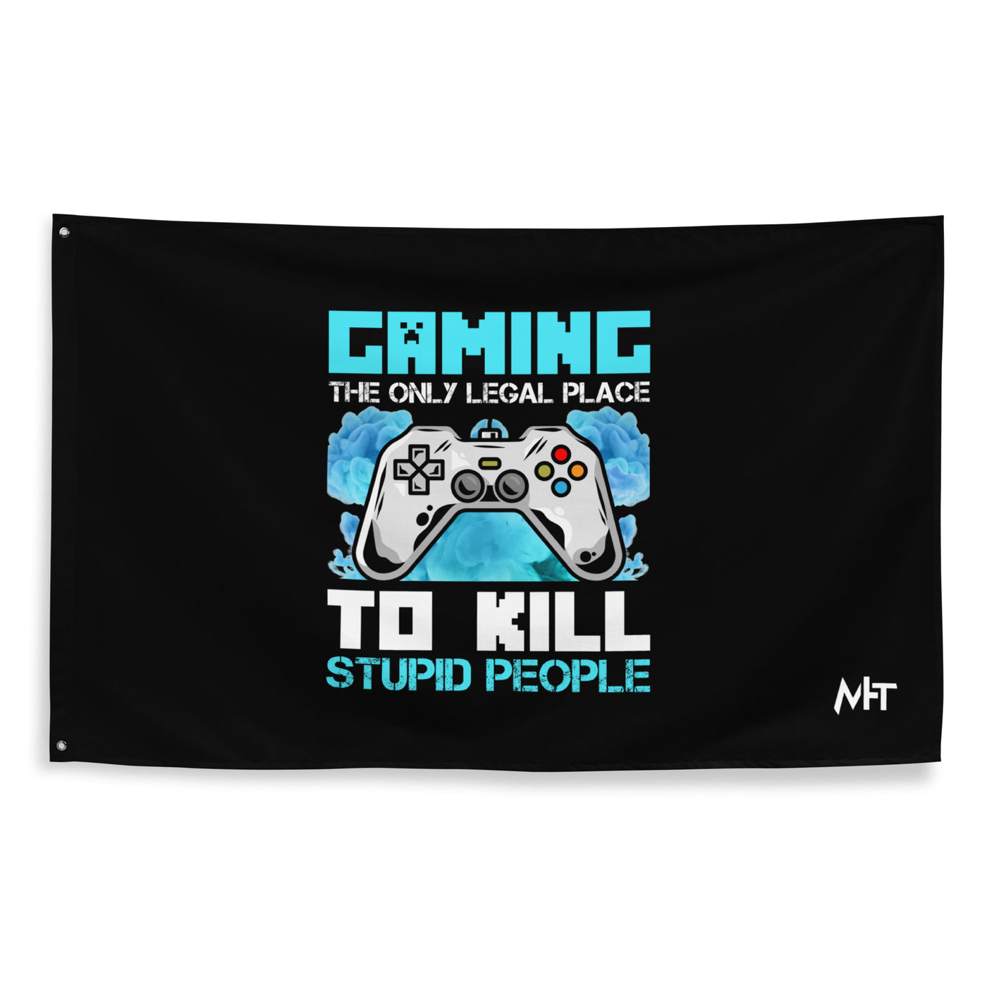 Gaming is the only Legal Place - Blue V Flag