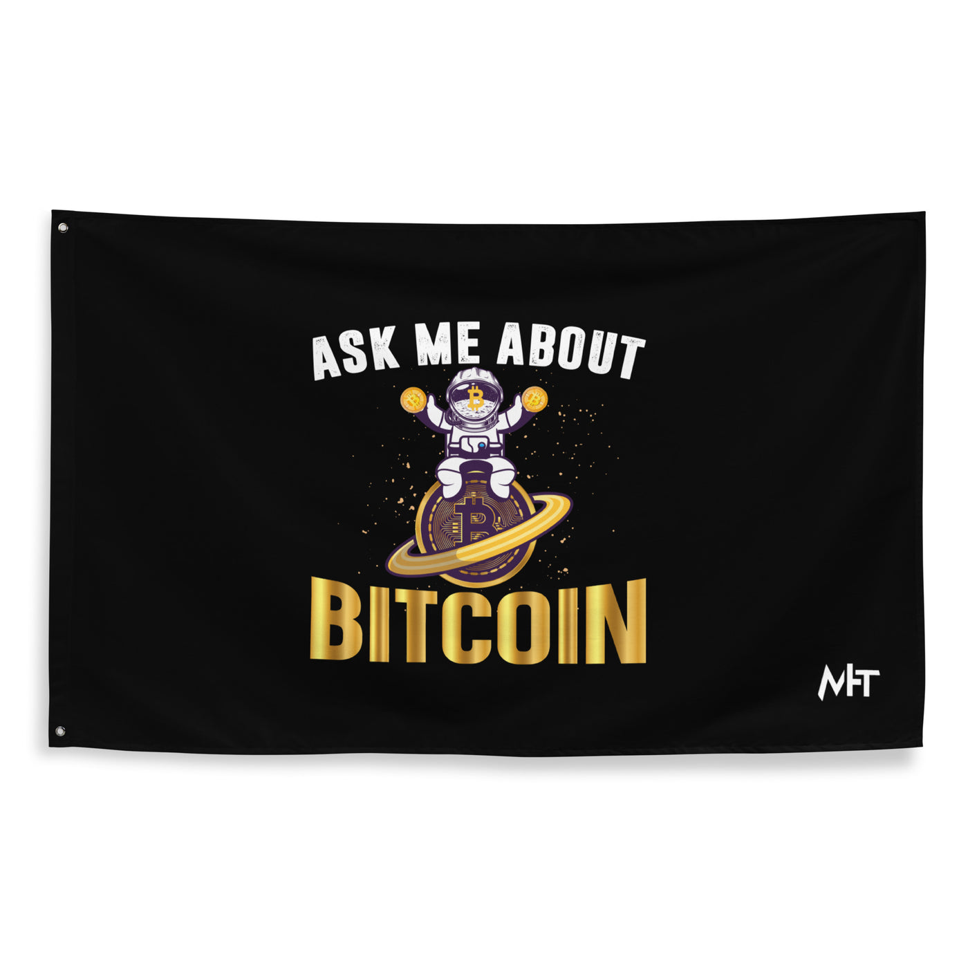 Ask Me about Bitcoin Flag