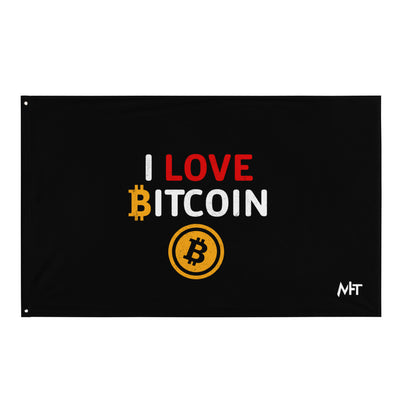 I Love Bitcoin - Flag