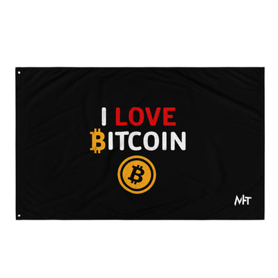 I Love Bitcoin - Flag