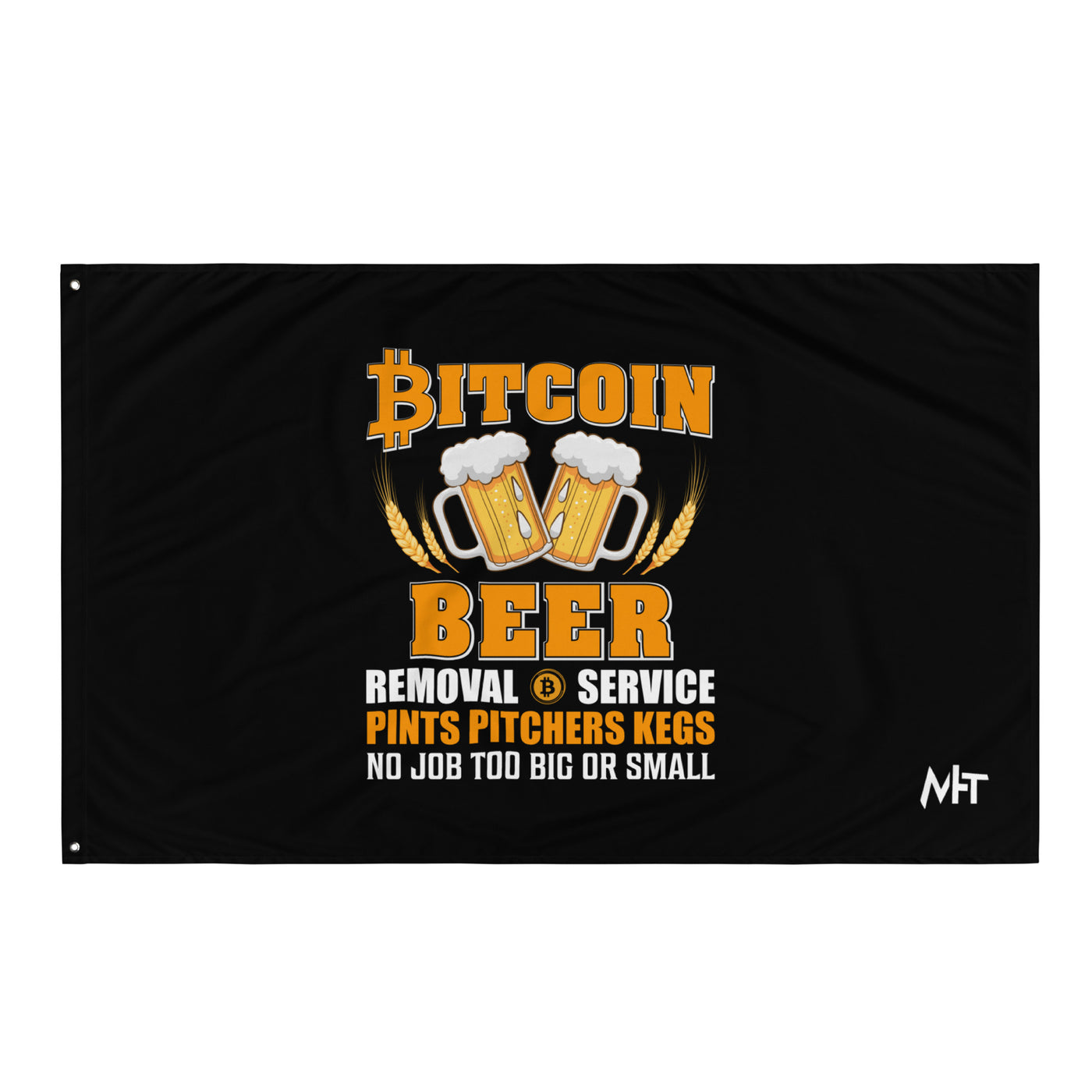 Bitcoin Beer Removal Service - Flag