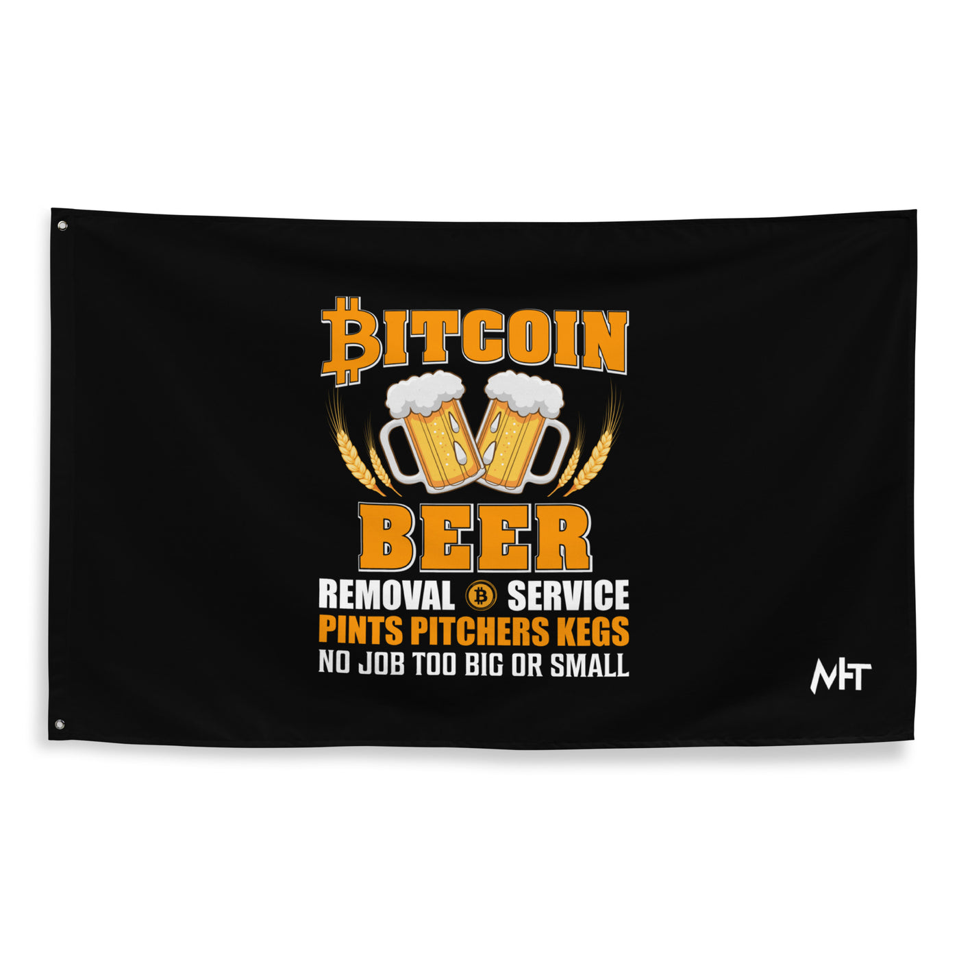 Bitcoin Beer Removal Service - Flag