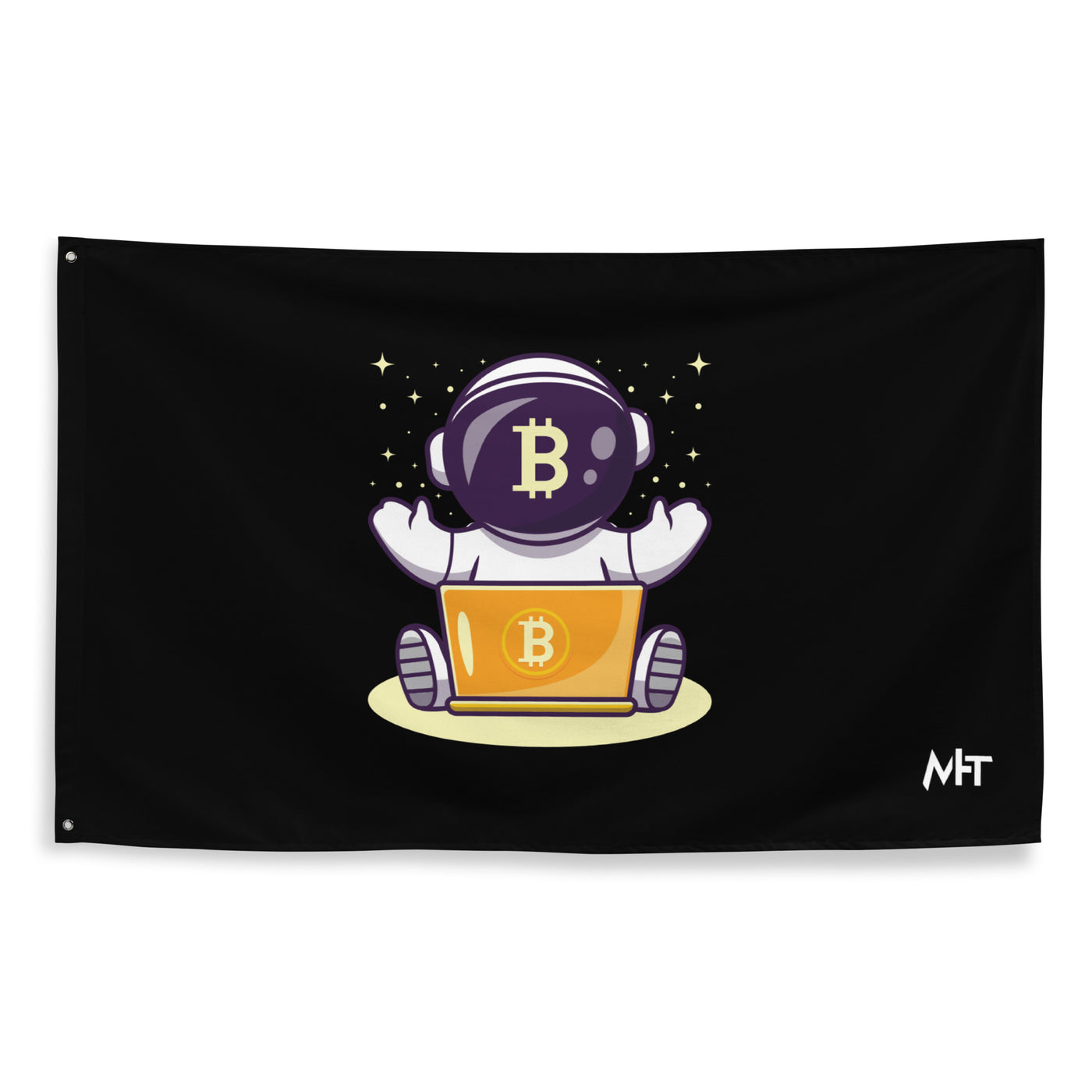 Bitcoin Astronaut - Flag