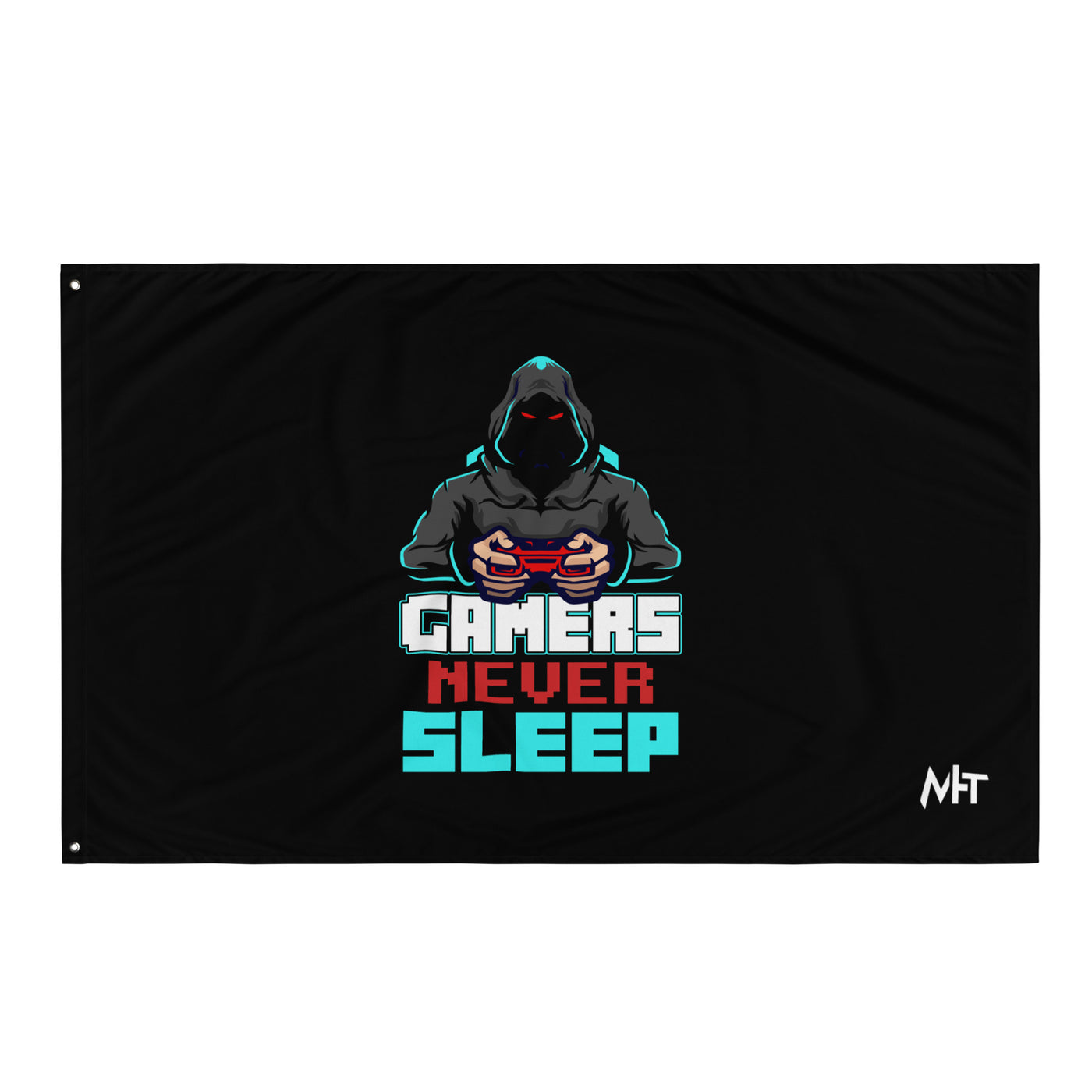 Gamers never Sleep V1 - Flag