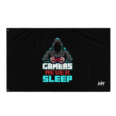 Gamers never Sleep V1 - Flag