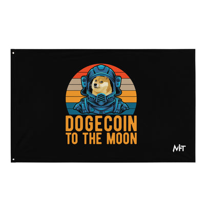 Doge Coin to the Moon - Flag