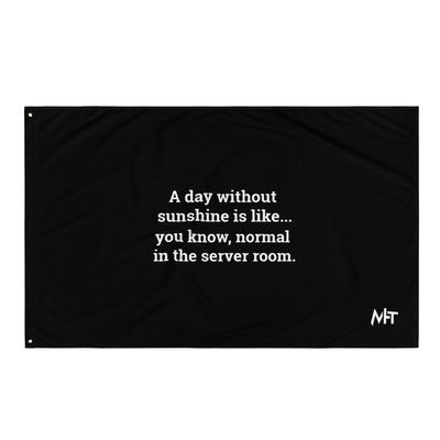 A day without sunshine is like you know, normal in the server room V2 - Flag