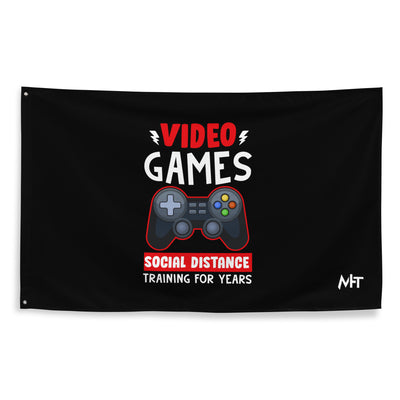 Video Games Social Distance Training for Years - Flag