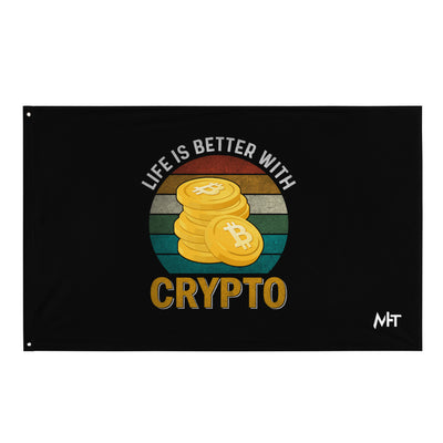 Life is Better with Bitcoin - Flag