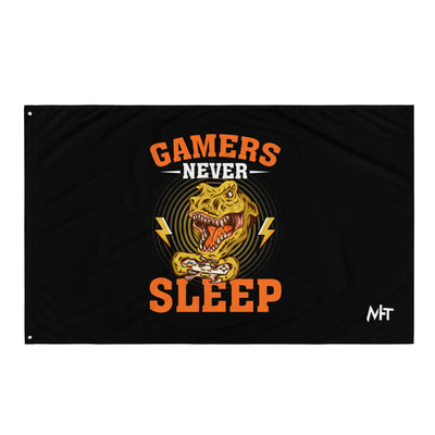Gamers never sleep V2 - Flag